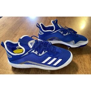 Adidas Icon 6 Baseball Cleats Metal Blue/White FV9342 Men's 13 NEW